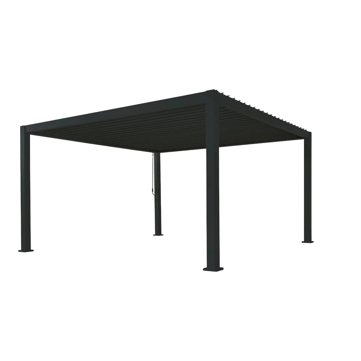 Outdoor Aluminum Pergola with Adjustable Louvred Roof