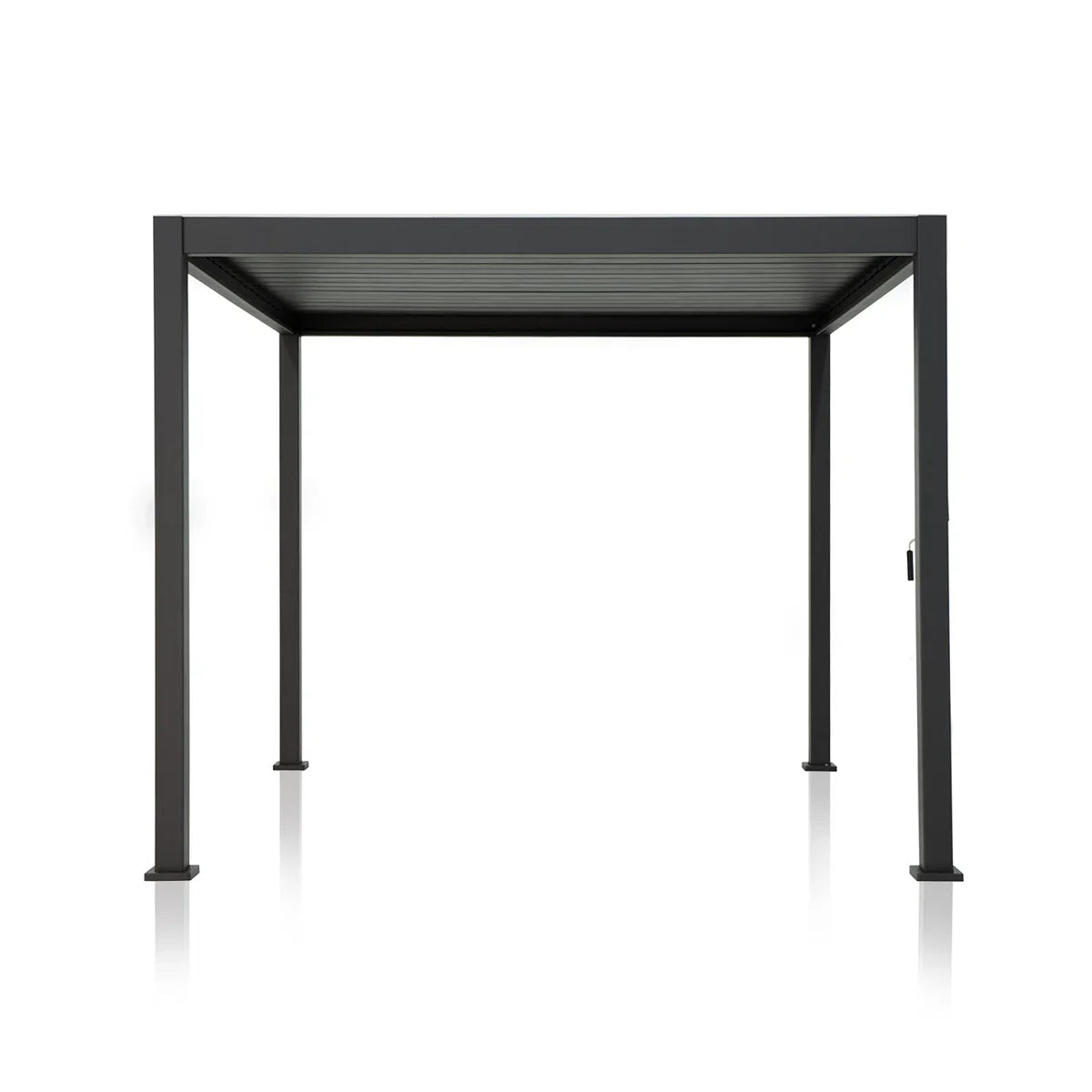 Outdoor Aluminum Pergola with Adjustable Louvred Roof