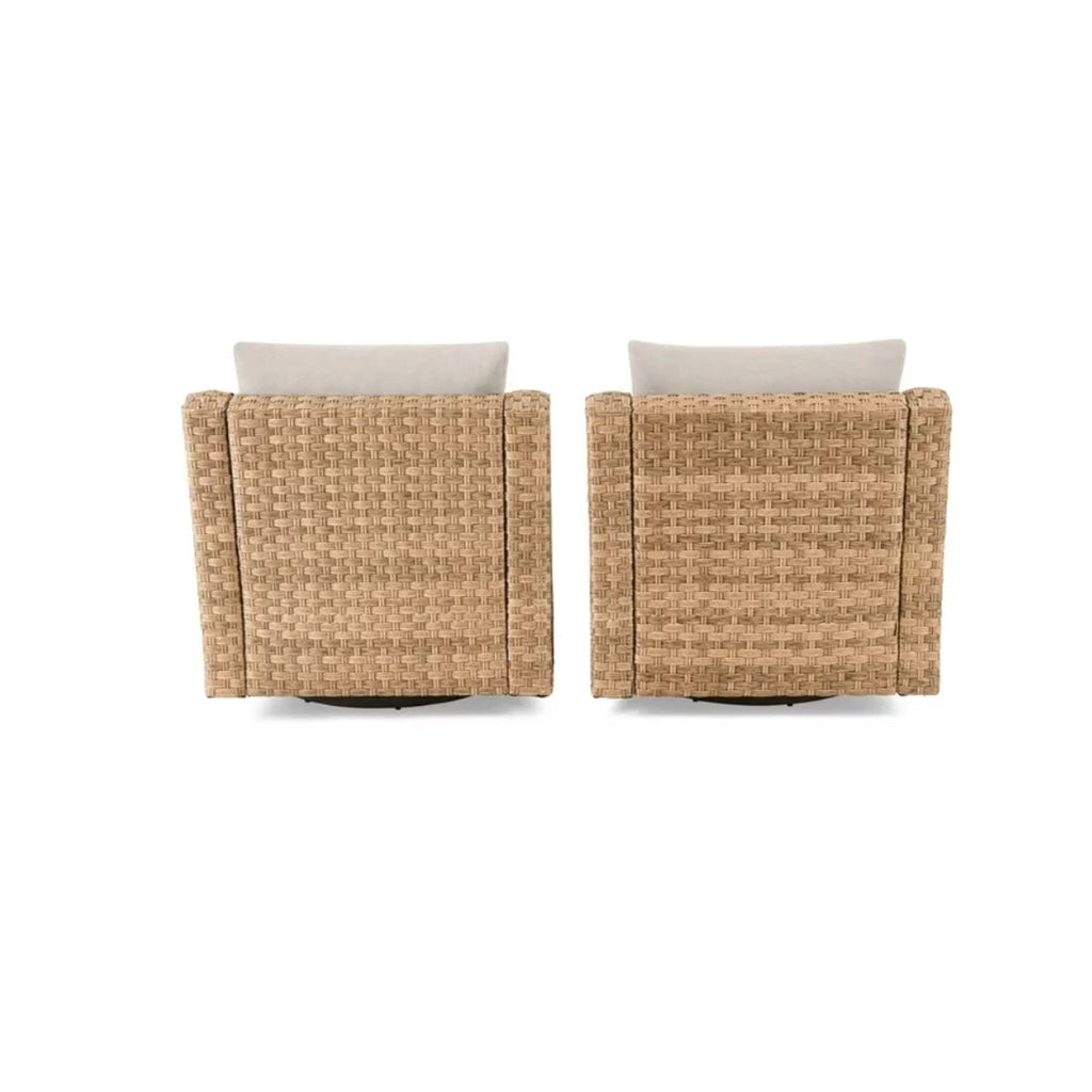 Outdoor 5-Piece Wicker Conversation set