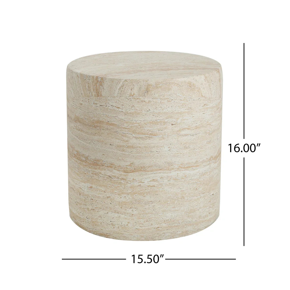 Light Weight Concrete Outdoor Side Table