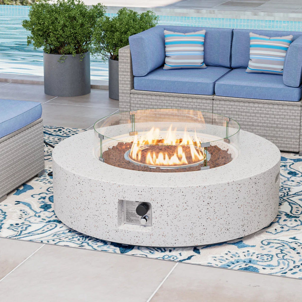 Concrete Propane Fire Pit Table